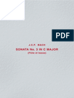 Sonata No 3 in C Major Flute Piano JCF Bach