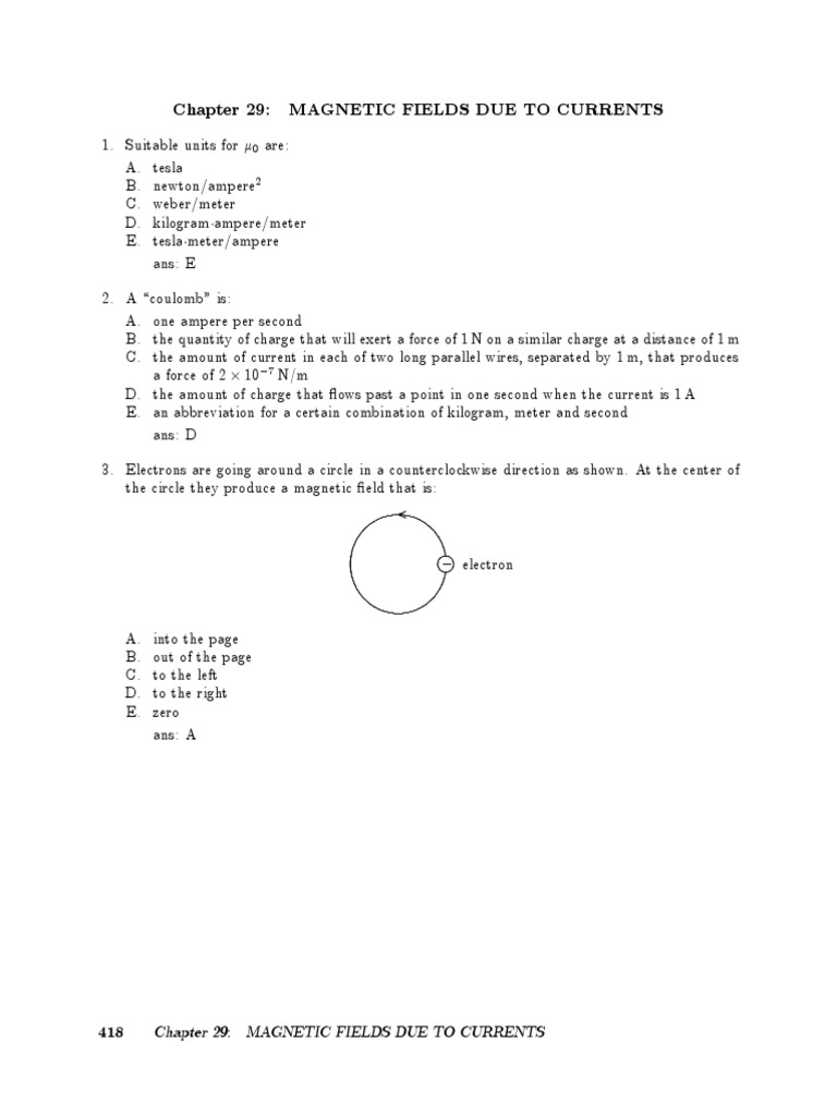 Magnetic Fields from Current-Carrying Wires | PDF | Magnetic Field | Force