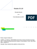 Modelo IS-LM: Equilíbrio entre Lado Real e Monetário