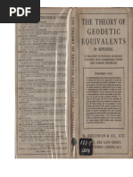 Sepharial (1924) - The Theory of Geodetic Equivalents (32 P.)