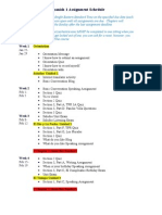 SPA 1 Block Schedule For Spring 2010