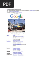 Google: Google Search Google (Disambiguation) Goggle Googol