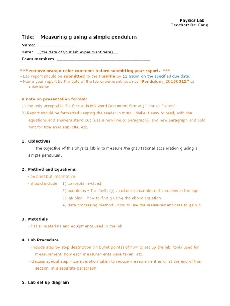 Measuring Gravitational Acceleration g | PDF | Measurement | Data