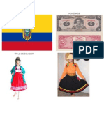 Bandera Ecuador Moneda de Ecuadro