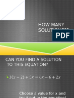 How Many Solutions