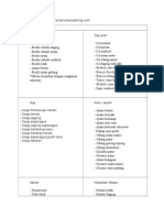 Menu Catering Karunia