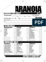 Paranoia XP - Character Sheet