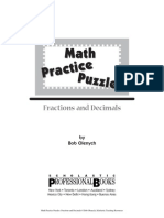 Puzzles For Practice - Fractions and Decimals