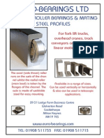 Euro-Bearings LTD: Combined Roller Bearings & Mating Steel Profiles
