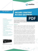 Vaultize Secure Content Access Gateway Data Sheet