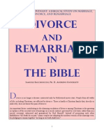 Divorce and Remarriage in The Bible