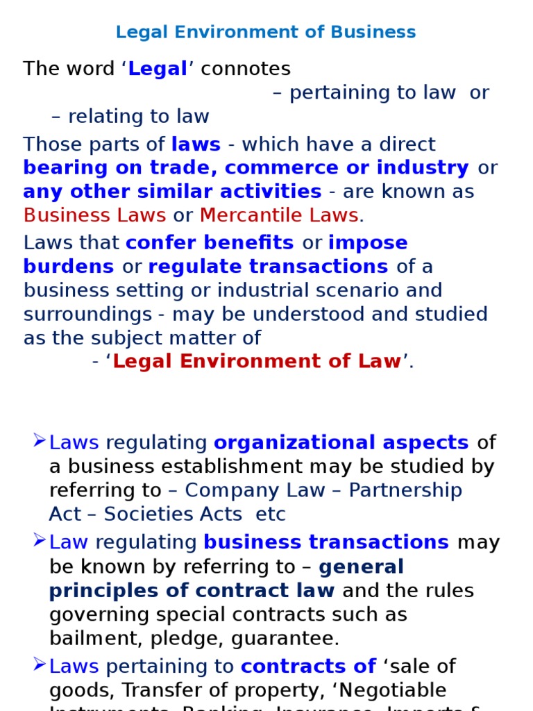 Understanding Business Legal Framework | PDF | Burden Of Proof (Law ...