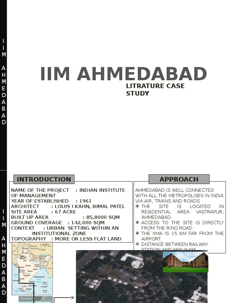 Iim Ahmedabad Litrature Case Study