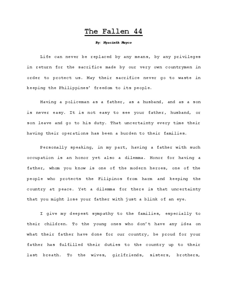 Tribute to the Fallen 44 Heroes | PDF