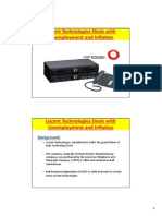 Lucent Technologies Deals With Unemployment and Inflation: Background