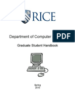 Spring 2015 CS Graduate Student Handbook