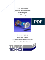 Turbo Technics Ltd. New and Remanufactured Turbochargers 2010 Catalogue