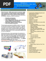 Workshop On Multi-Body Dynamic Simulations (MBD/ MBS) : About The Course