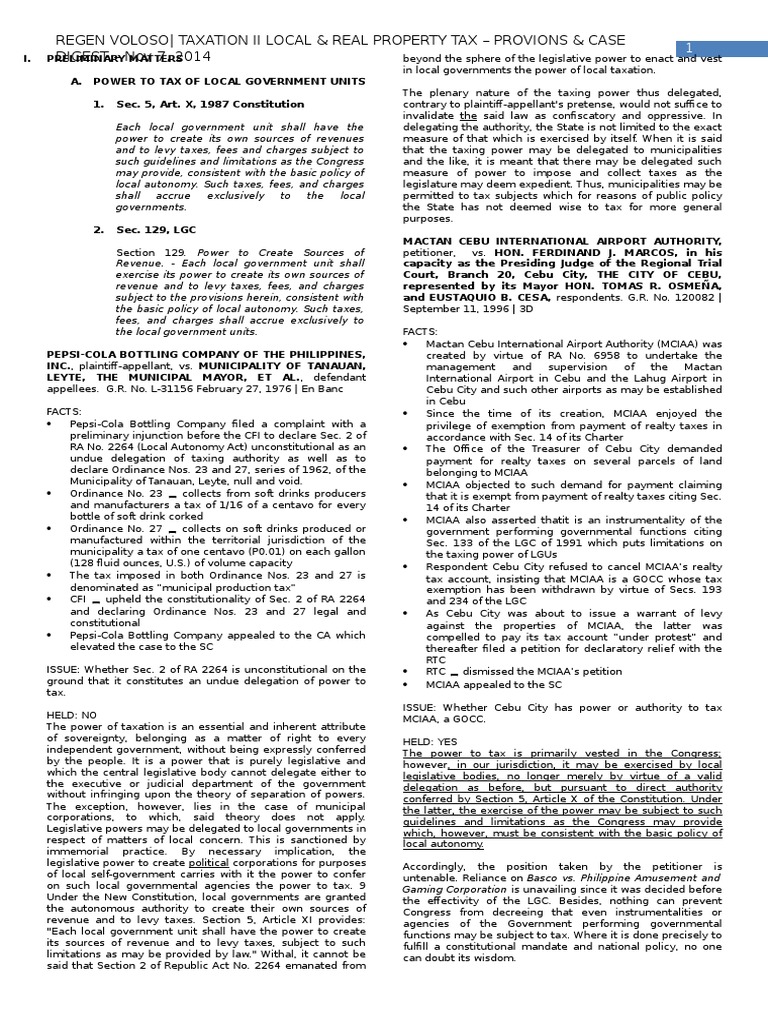 Local and Real Property Taxes | PDF | Taxes | Local Government