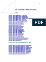 Contoh Tesis Program Magister