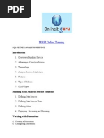 MS BI Online Training: SQL Server Analysis Service