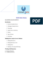 MS BI Online Training: SQL Server Analysis Service