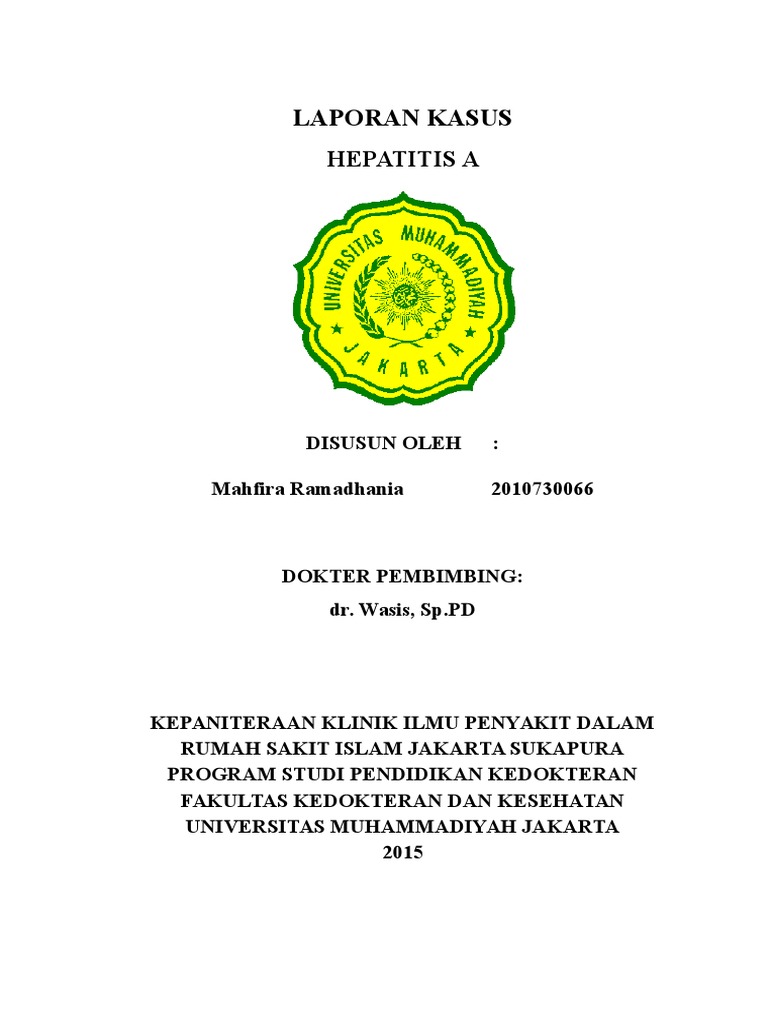 Laporan Kasus Hepatitis A Kolestasis