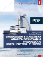 US - Ekonomsko-Finansijska Analiza Poslovanja Preduzeća U Hotelijerstvu I Turizmu