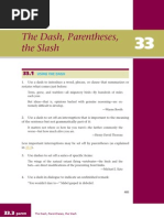 Book-01-Chapter-33 the Dash Parentheses the Slash