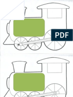 Train Shaped Template - Sentence Connectors