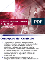 Marco Teórico para El Diseño Curricular