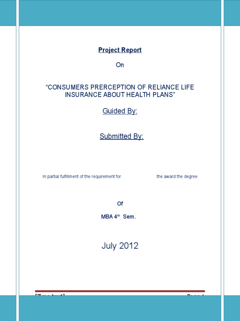 Reliance Life Insurance Market Research1 | PDF | Reinsurance | Insurance