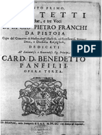 Mottetti A Due e Tre Voci Op 3 / Giovanni Pietro Franchi