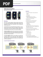 EDFA Optical Amplifiers: Datasheet