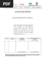 Quality Procedure: Liquid Penetrant Testing