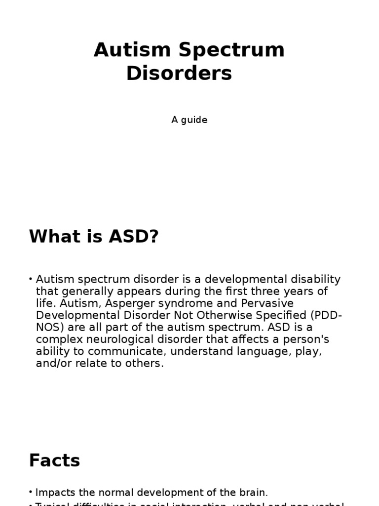 Understanding Autism Spectrum Disorders | PDF | Autism | Autism Spectrum