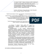 Az Érzelmi Arcfelismerés Mérése És Jelentősége a Pszichológiai Kutatásokban 2012 Rózsa És Mtsai. Ábrákkal És Táblázatokkal