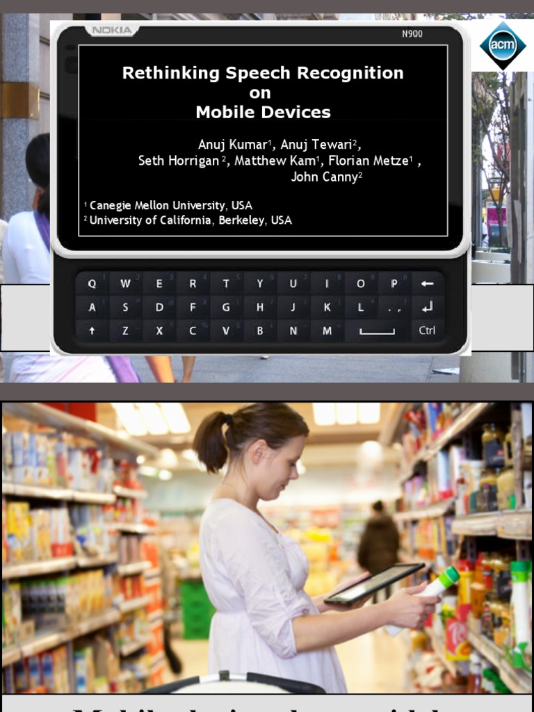 Speech Recognition On Mobile Devices PDF Speech Recognition