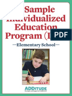 IEP Example Elementary
