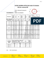 Caneria Astm A 106 Grado B Schedule 80