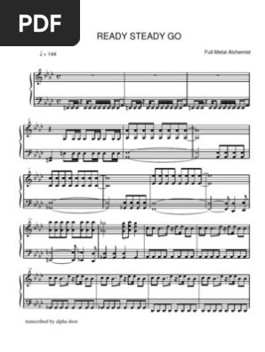 Fullmetal Alchemist Ready Steady Go Piano Sheet Music Pdf
