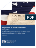 U.S. Department of Homeland Security Chief FOIA Officer Report 