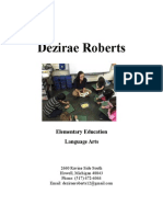 Dezirae Roberts: Elementary Education Language Arts