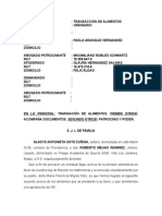 Transacción de Alimentos