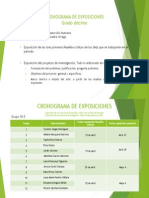 Cronograma de Exposiciones Grado Décimo, Grupo 10-5