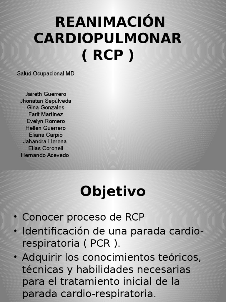 Proceso y Técnicas de RCP en Niños | PDF | Reanimación cardiopulmonar ...