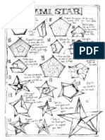 Coldplay Origami Star Instructions