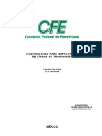CFE JA100-64 2011, Cimentaciones Estructuras L.T.
