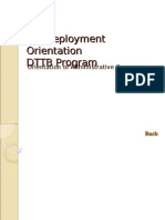 Pre Deployment Orientation - Job Contract