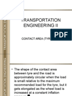 Transportation Engineering Ii: Contact Area (Tyre and Road)